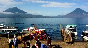 Lake Atitlan docks